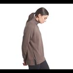 Athleta  Brown Cozy Karma Side Zip Funnel Neck Top Photo 1