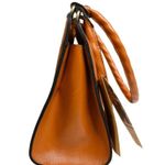 Patricia Nash Cut Out Collection Rosina Artisan Sun Yellow Leather Handbag NEW Photo 4