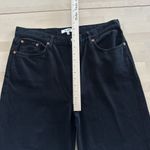 RE/DONE  Jeans Womens 29 Black Low Rise Rider Loose Baggy Wide Leg Slits Denim Photo 12