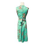 Vintage 60s 70s green floral maxi dress Size Small Photo 2