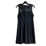 Juicy Couture  black vegan‎ Leather Sleeveless “lbd” Dress Size Medium Photo 8