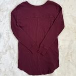 Aritzia TNA Henley Waffle Knit Tunic Longsleeve Tee XXS Photo 1