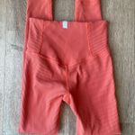 Athleta Alicia Keys x  Orange Ribbed Leggings XS Photo 0