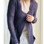 Eileen Fisher Midi Cardigan Sweater Brown Size Small Mohair Wool Layering Fall Photo 8