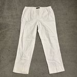 Lafayette 148  New York Textured Cropped Pants Trousers White Women’s Photo 0