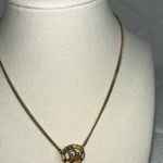 Christian Dior Gold Finish Necklace with White Stones Photo 3