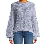 Veronica Beard Ryce Sweater Size XS Blue Cotton Confetti Spring Crewneck Photo 0