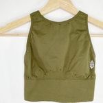 Free People Movement Green High Neck Sports Bra Women's Size X-Small/Small XS/S Photo 0