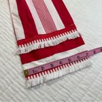 J.Crew  Belted Poplin Tunic
Dress Red White Striped Fringe
Trim Size 10 Photo 10