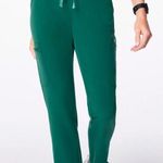FIGS  Hunter Green High Waisted Yola Scrub Pants Photo 0