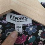 EXPRESS Portofino floral v neck button down blouse size small Photo 3