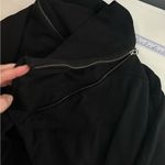 Anthropologie  Saturday Sunday Black Convertible Hooded Open Cardigan Size Medium Photo 4