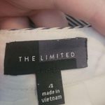 The Limited  Blue and White Striped Faux Wrap Skirt Photo 6