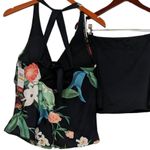 Jantzen NWT  Botanical Beauty V neck wrap skirted tankini with tummy control Photo 4