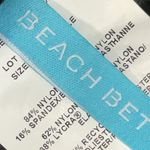 Beach Betty by Miracle Brands Black One Piece Swimsuit Halter Tie Top Size L Size L Photo 4