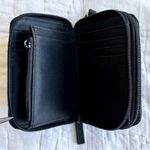 No Boundaries  Y2K Black Angel Blue Bead Zip Around Coin Bill Womens Wallet Photo 5