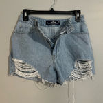 Hollister  Women's Blue Ripped Jean Shorts Photo 0