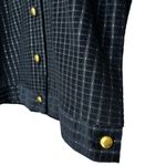 Mode O ' Day Vintage 60s 70s Black & Gold Textured Short Sleeve Boxy Crop Top Photo 6