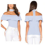 Donna Mizani  x REVOLVE NWT Powder Blue Mila Top Size Small Photo 1