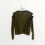 Doma Gray Leather Hooded Moto Jacket Women's SZ Small $346 Zippered Sleeves Photo 4