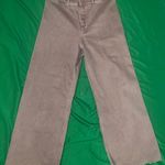 ZARA Tan/ Rust Color Flare Wide-Leg Marine Jeans size 14 Photo 0