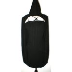 NWT New $700 Womens 42 6 Designer Italy Costume National Blouse Black Layer Cape Photo 1