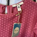 NWT Ella Moon Dusty Rose Swiss Dot Overlay Dress Size XL Pink Photo 1