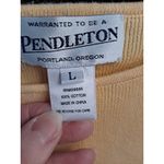Pendleton  Women's Yellow Cotton Crewneck Short‎ Sleeve T-Shirt Size L Photo 3