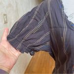 Free People Seratonin Corset Top Brown Puff short sleeves smoked back Sz XL Photo 3