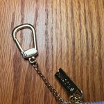 St. John  Tweed Printed Purple Lavender Wallet Coin Purse Card Holder Key Chain Photo 2