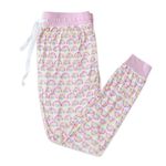 Little Sleepies Pastel Rainbows Women’s Pajama Pants in Baby Pink Size Large Photo 0