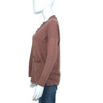 Madewell  Sweater Women Size XXS Cardigan Reddish Fall Long Sleeve Tight Knit Photo 3