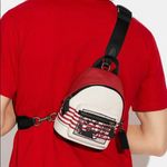 Coach Authentic  Pebbled leather L.Edition Mickey Mouse small backpack/Crossbody Photo 11