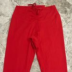 PINK - Victoria's Secret PINK by Victoria’s Secret High Waisted Full Length Ruched V Leggings Red… Photo 3