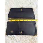 Vintage Baronet Floral Tapestry Clutch Kiss Lock Wallet‎ Black Photo 5