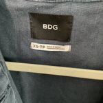 BDG Utility Jacket Oversized Dark Wash Button Front Long Sleeve Pockets XS TP Photo 3