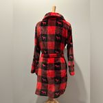 PINK - Victoria's Secret Pink Victoria Secret Red and Black dog logo soft plush robe size XS/S Photo 1