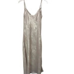NWT VICI Metallic Cowl Neck‎ Midi Slip Dress Photo 4