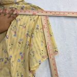 Fashion Bug Vintage 2X Yellow Floral Tie Front Crop Top Cottagecore Boho Retro Photo 6