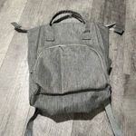 Grey Tote Bag Backpack pockets mini small storage work travel school party Gray Photo 1
