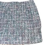 She & Sky  Tweed Skirt Women’s Small Plaid Mini  Metallic Y2K Academia Woven Twee Photo 5