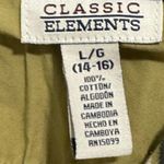 Classic Elements Vintage Y2K Striped Polo Shirt Top 3/4 Sleeve L 90s Preppy Photo 5