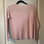 Croft & Barrow  Light Pink Cardigan Cable Knit Sweater Petite Large Photo 4