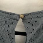 Knox Rose - Sleeveless Dress with eyelet pattern and ruffles- V-neck, Midi-size M Photo 6