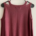 Pink Rose Pink Republic Burgundy Cold Shoulder Lightweight Sweater - Women’s Medium Photo 7