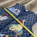 Vintage Napa Valley 2X Cat Sweater Vest Embroidered Grandmacore 90s Photo 3