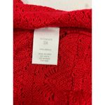 Westport Women Red3X Knitted Short Cardigan Photo 3