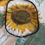 Teardrop Pendant Necklace with Black Cord Photo 3