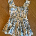 American Threads  Romper Blue and White Photo 0