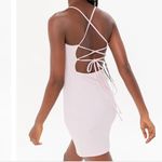 Urban Outfitters Palace Ribbed Strappy Back Mini Dress Pink Size Large Photo 11